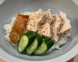 海南チキンライス⭐︎炊飯器で⭐︎鶏皮煎餅添え作り方7写真