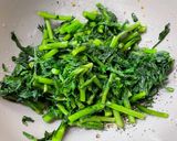 春菊とミックスシードで胡麻あえ作り方4写真