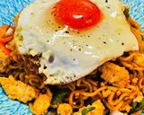 カレー焼きそば作り方6写真
