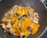 鶏肉とかぼちゃのバター醤油炒め✨作り方7写真