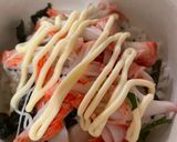 超簡単！カニカマ丼作り方4写真