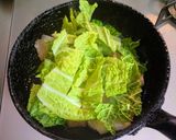 白菜と豚バラ肉のオイスターソース炒め作り方6写真