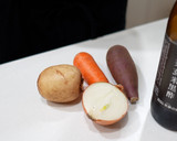 やわらか鶏むね肉とさつまいもの黒酢炒め作り方6写真