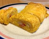 カニカマを巻いた卵焼き作り方4写真
