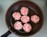 お弁当にも♪豚こまバーグのカレー照り焼き作り方4写真