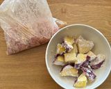 鶏肉とさつまいもの甘辛作り方1写真