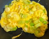 簡単　ねぎオムレツ　ふわふわ　とろとろ　絶品作り方4写真