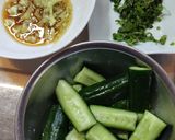 キュウリと大葉の和風オイルパスタ作り方3写真