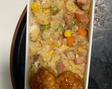全てレンジ中華風梅シーフード風味炒飯弁当作り方15写真