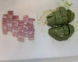 【ワンパン】アボカドとベーコンの濃厚パスタ作り方1写真