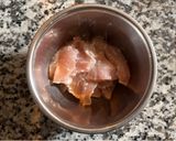 甘酒チキンのピカタ、カレー風味作り方1写真