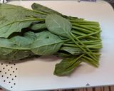 ほうれんそうのピーナッツバター＆胡麻和え作り方1写真