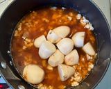 おかんレシピ𓀤𓀣里芋のそぼろ煮 なす添え作り方5写真