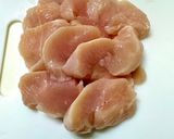 【簡単夕食】柔らか鶏胸肉と茄子の辛くない麻婆風作り方1写真