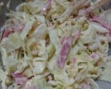 キャベツとハムの甘酢和風サラダ作り方4写真