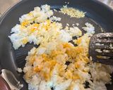 シンプル！春菊のチャーハン作り方5写真