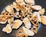 鶏ささみと蓮根のケチャップソース炒め作り方7写真