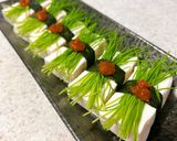水切り塩豆腐の芽ねぎのせ作り方5写真
