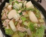 カブと白菜豚肉の生姜スープ作り方3写真