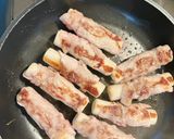 ちくわチーズ豚肉巻き作り方4写真
