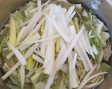 キャベツとネギの鶏がらスープ作り方2写真