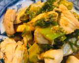 鶏肉と長ネギの生姜醬油炒め作り方4写真
