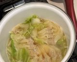 キャベツたっぷり旨い基本のワンタンスープ作り方5写真
