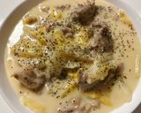 簡単！鶏肉と白菜のチーズクリーム煮込み作り方7写真