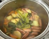 野菜ごろごろ❤基本のソーセージポトフ作り方3写真