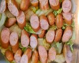 白菜とソーセージのチーズ焼き作り方4写真
