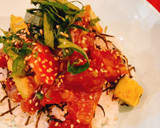 簡単！マグロとサーモンのポキ丼！作り方3写真