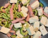 塩がうまいよ！ブロックベーコンでゴーヤチャンプル作り方9写真