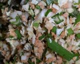 減塩 大豆肉の餃子タネ作り方1写真