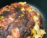 米粉お好み焼き●チー玉豚ブロ焼き作り方3写真
