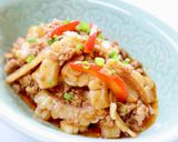 苦味がマイルドでご飯が進む【麻婆ゴーヤ】作り方8写真