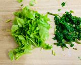 自生のセリとミツバのご飯作り方2写真