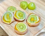 簡単時短☆マスカットと柿のおもてなしひとくち前菜作り方6写真