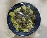 レンジで簡単！あさりとキャベツの酒蒸し作り方5写真
