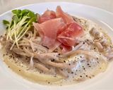 豆乳クリームチーズパスタ風蕎麦♡！作り方6写真