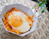 簡単！美肌✨にんじんの巣ごもり卵作り方4写真