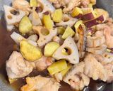 野菜たっぷりで食感も楽しい！鶏肉と根菜の甘酢あん作り方5写真