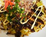お好み焼き風キャベツ焼き②カリカリ豚を添えて作り方6写真
