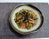 わらびとニンジンの煮物作り方7写真