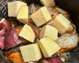 鮭とさつまいもときのこの炊き込みご飯作り方9写真