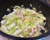 豚バラ肉とキャベツの紅しょうが炒め作り方4写真