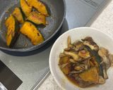 かぼちゃとまいたけの焼きびたし作り方6写真