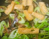 削り節味噌汁●豆苗の味噌汁作り方1写真