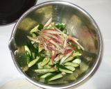 さっぱりおかずごま油和え♪きゅうり茗荷作り方4写真