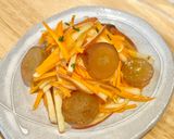 簡単副菜☆作り置き♪林檎と巨峰🍇のキャロットラペ作り方6写真