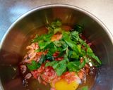 干し海老と大葉の卵焼き作り方1写真